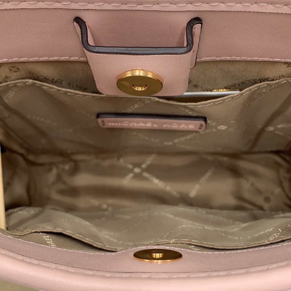 MICHAEL KORS Briley Small Logo Messenger XBODY Bag POWDER BLUSH MULTI - Picture 7 of 16